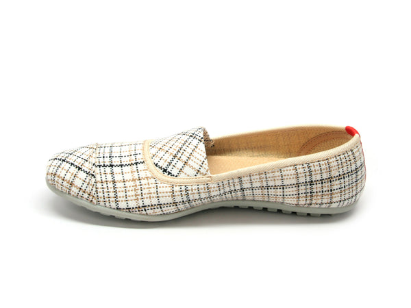 Women's Paris in White Stripes - Ionic Epic simply FABRIC footwear
